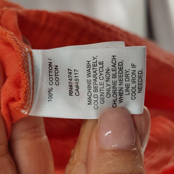 Natural Reflections Maxi Dress Size Small Coral Color V neck And Back Sleeveless - Picture 4 of 5